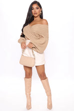 Load image into Gallery viewer, FASHION NOVA KEEP IT CHIC SWEATER IN TAUPE
