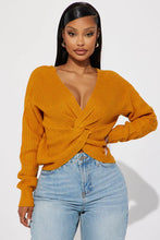 Load image into Gallery viewer, FASHION NOVA GIRLS FAVOURITE SWEATER 11 IN MUSTARD
