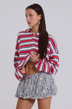Load image into Gallery viewer, JADED COSMIC SEQUIN PUFFBALL MICRO SKIRT
