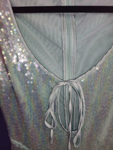 Load image into Gallery viewer, HOUSE OF CB SEQUIN TATANIA SEAFOAM GREEN FULL LENGTH DRESS
