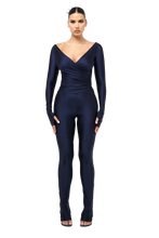 Load image into Gallery viewer, COUCOO LANAI LEGGINGS AND LONG SLEEVE TOP SET IN MIDNIGHT SKY
