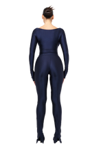 Load image into Gallery viewer, COUCOO LANAI LEGGINGS AND LONG SLEEVE TOP SET IN MIDNIGHT SKY
