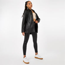 Load image into Gallery viewer, FIRETRAP PU SHACKET IN BLACK
