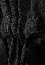 Load image into Gallery viewer, MATERNITY SHIRT MIDI DRESS IN BLACK
