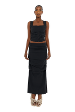 Load image into Gallery viewer, COUCOO PERITO SKIRT IN SATIN BLACK
