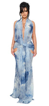 Load image into Gallery viewer, COUCOO MAXI DRESS IN BLUE SHADES
