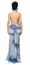 Load image into Gallery viewer, COUCOO MAXI DRESS IN BLUE SHADES
