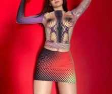 Load image into Gallery viewer, CONTOUR 2-PIECE CO-ORD SET IN PURPLE OR ORANGE
