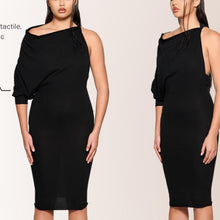 Load image into Gallery viewer, COUCOO HANA DRESS IN SATIN BLACK
