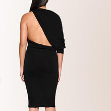 Load image into Gallery viewer, COUCOO HANA DRESS IN SATIN BLACK
