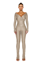 Load image into Gallery viewer, LANAI LONG-SLEEVED TOP IN OLIVE SMOKE
