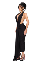 Load image into Gallery viewer, THE COUCOO DIONE HALTER MIDI DRESS IN ICE MILK
