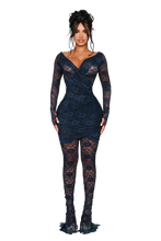 Load image into Gallery viewer, NAIA LACE MINI DRESS IN DEEP SPELL
