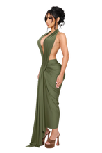 Load image into Gallery viewer, COUCOO DIONE HALTER MIDI DRESS IN VARIOUS COLOURS
