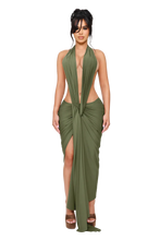 Load image into Gallery viewer, COUCOO DIONE HALTER MIDI DRESS IN VARIOUS COLOURS
