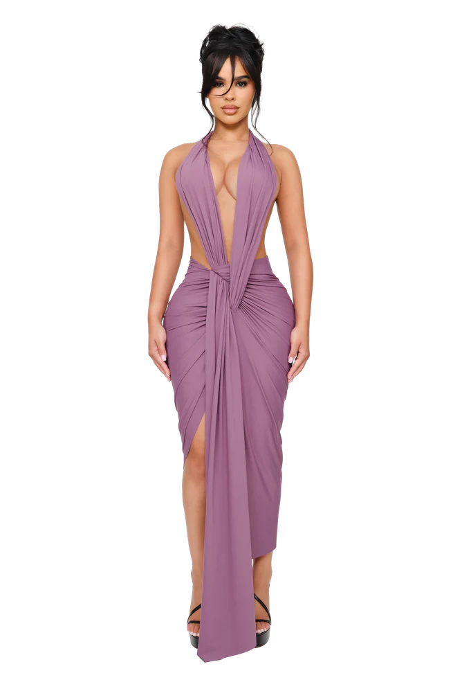 THE COUCOO DIONE HALTER MIDI DRESS IN WARIOUS COLOURS