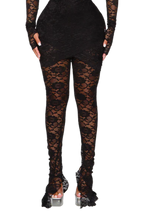 Load image into Gallery viewer, NALA LACE LEGGINGS IN DEEP SPELL / BARE BACK
