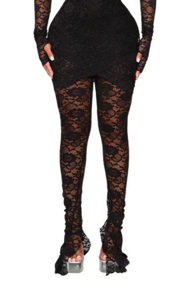 NALA LACE LEGGINGS IN DEEP SPELL / BARE BACK
