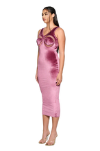 Load image into Gallery viewer, COUCOO RAMBLA DRESS IN BLACK / SUN / WILTED PETAL
