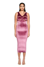 Load image into Gallery viewer, COUCOO RAMBLA DRESS IN BLACK / SUN / WILTED PETAL
