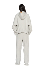 Load image into Gallery viewer, COUCOO FULL LENGTH CREW NECK HOODIE &amp; ASYMMETRIC DROP CROTCH TRACKSUIT BOTTOMS IN CLOUD
