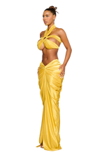 Load image into Gallery viewer, COUCOO LAUCALA SKIRT IN BEE POLEN / SATIVA GREEN / VIOLET / BARRACUDA BLUE / OYSTER
