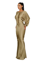 Load image into Gallery viewer, COUCOO GUBAN DRESS IN DIRTY MARTINI
