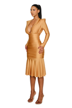 Load image into Gallery viewer, COUCOO LANAI DRESS IN ROMAN COIN / CHEETAH
