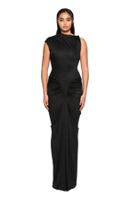 Load image into Gallery viewer, COUCOO WALE DRESS - SATIN BLACK
