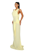 Load image into Gallery viewer, COUCOO BASIN DRESS IN SATIN BLACK / BUTTER CAKE
