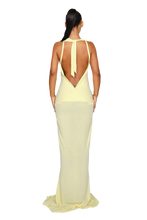 Load image into Gallery viewer, COUCOO BASIN DRESS IN SATIN BLACK / BUTTER CAKE
