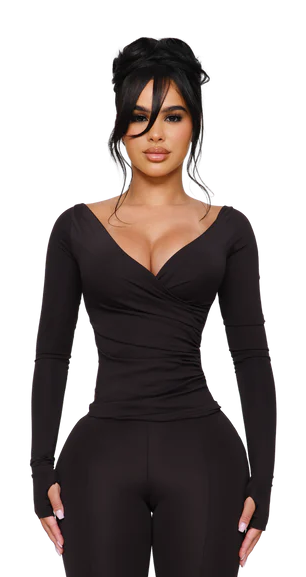 LANIA LONG SLEEVE TOP & LEGGINGS SET IN NO SIGNAL