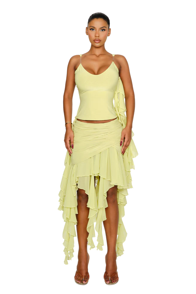 COUCOO CHALBI TOP IN MOJITO / ROE / POPPY PETAL