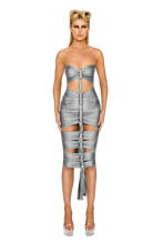 Load image into Gallery viewer, COUCOO RAKI DRESS IN LOBSTER CLAW / DOLPHIN SKIN
