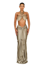 Load image into Gallery viewer, LADAKH SKIRT IN BEE POLEN / SATIVA GREEN / OYSTER / VIOLET ICE / BARRACUDA BLUE/ ROMAN COIN
