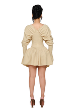 Load image into Gallery viewer, COUCOO DUSK DRAPPED MINI DRESS IN DUSTED SHELL
