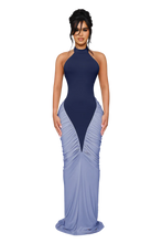 Load image into Gallery viewer, ORA MAXI DRESS IN BLACK &amp; WHITE / SERPENT CREAM
