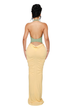 Load image into Gallery viewer, ORA MAXI DRESS IN BLACK &amp; WHITE / SERPENT CREAM
