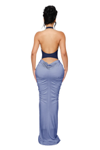 Load image into Gallery viewer, ORA MAXI DRESS IN BLACK &amp; WHITE / SERPENT CREAM
