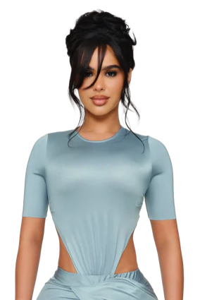COUCOO KORA BODYSUIT IN GLASS PULSE