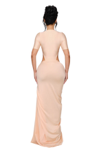 Load image into Gallery viewer, COUCOO KORRA SKIRT IN GLASS PULSE/ PEACH STATIC
