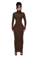 Load image into Gallery viewer, COUCOO NOA KNIT MAXI DRESS IN SPICED ASH
