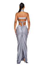 Load image into Gallery viewer, LADAKH SKIRT IN BEE POLEN / SATIVA GREEN / OYSTER / VIOLET ICE / BARRACUDA BLUE
