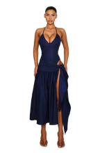 Load image into Gallery viewer, COUCOO ATACAMA DRESS IN SAILOR / HOT HIBISCUS / CRUSHED ICE/ FRESH BREATH / SATIN BLACK
