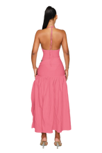 Load image into Gallery viewer, COUCOO ATACAMA DRESS IN SAILOR / HOT HIBISCUS / CRUSHED ICE/ FRESH BREATH / SATIN BLACK
