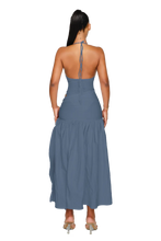 Load image into Gallery viewer, COUCOO ATACAMA DRESS IN SAILOR / HOT HIBISCUS / CRUSHED ICE/ FRESH BREATH / SATIN BLACK
