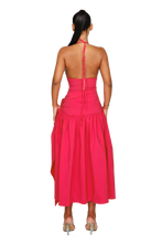 Load image into Gallery viewer, COUCOO ATACAMA DRESS IN SAILOR / HOT HIBISCUS / CRUSHED ICE/ FRESH BREATH / SATIN BLACK
