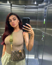 Load image into Gallery viewer, RIBBED BODYSUIT WITH SLEEVES
