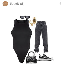 Load image into Gallery viewer, RIBBED BODYSUIT WITH SLEEVES
