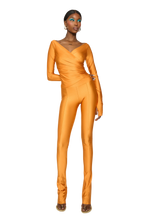 Load image into Gallery viewer, COUCOO LANAI LONG SLEEVED TOP IN TURMERIC LATTE
